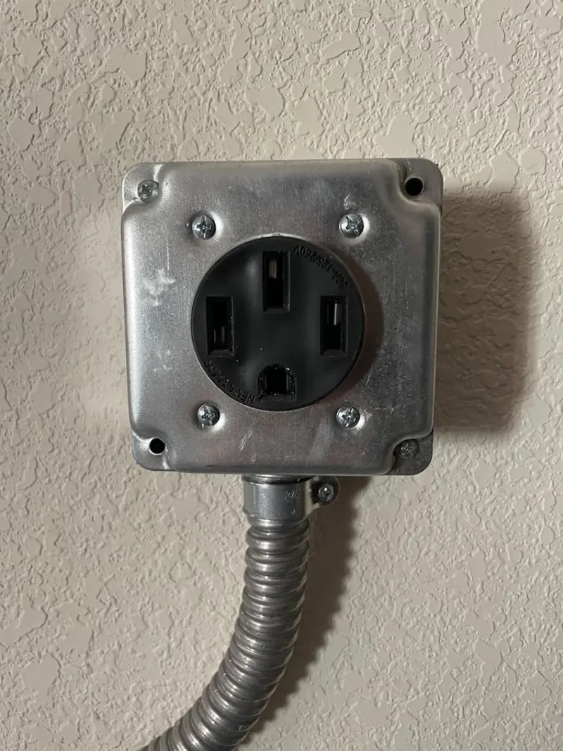 NEMA 14-50 outlet installed for Electrical Panel Upgrade in Viera East